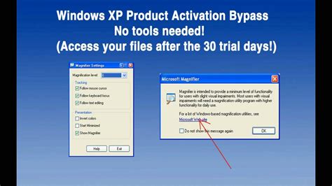 Bypass activation windows xp